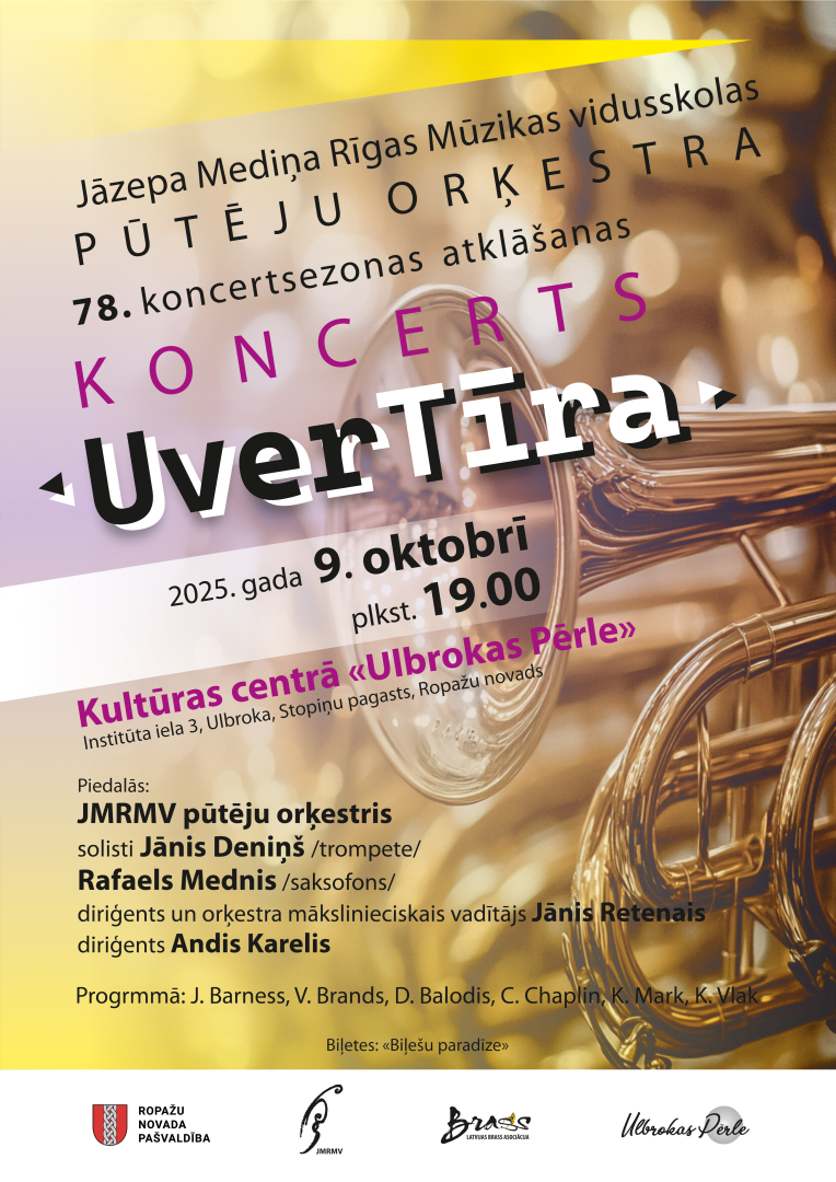 afiša uvertīrai