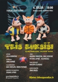 Liepājas Leļļu teātra izrāde bērniem "Trīs ruksīši"