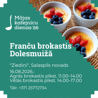 Franču brokastis Dolesmuižā