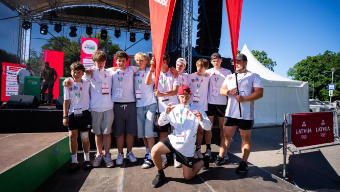 Ropažu novada sportisti Latvijas Jaunatnes X olimpiādē izcīna piecas medaļas 