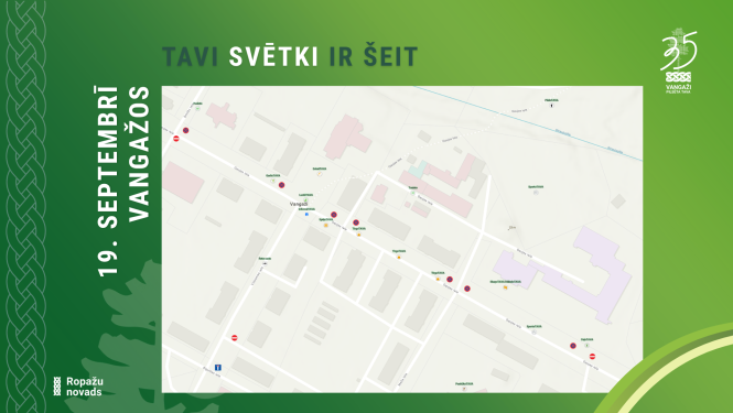 Karte Vangažu svētkiem