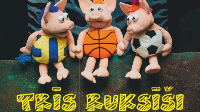 Liepājas Leļļu teātra izrāde bērniem "Trīs ruksīši"