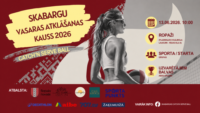 13. jūnija sporta pasākuma afiša