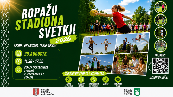 Ropažu Sporta centra "Stadiona svētki 2026", AFIŠA