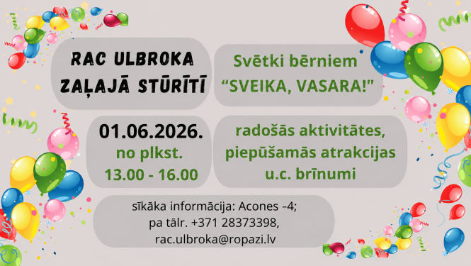 RAC "Ulbroka" 1. jūnija pasākums, afiša
