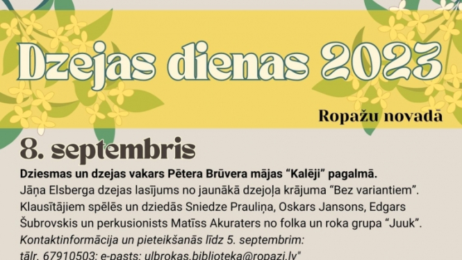 Dzejas dienas 2023
