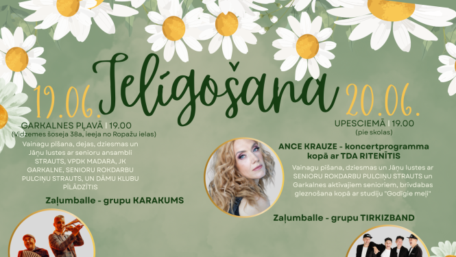 Ielīgošana Garkalnes pagastā, afiša