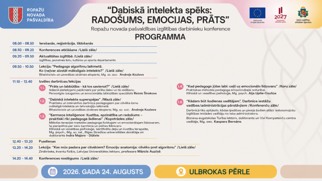 konferences programma, afiša