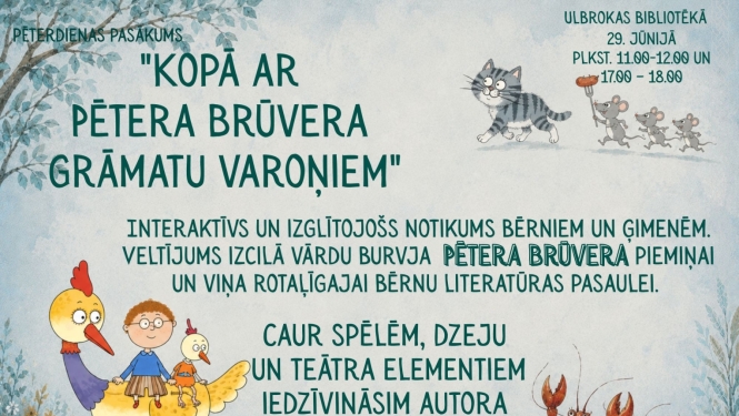 Pēterdienas pasākums Ulbrokas bibliotēkā