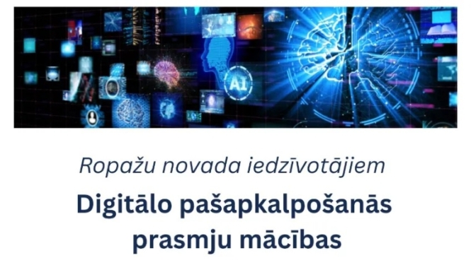 Digitālo pašapkalpošanās pamatprasmju mācības, afiša