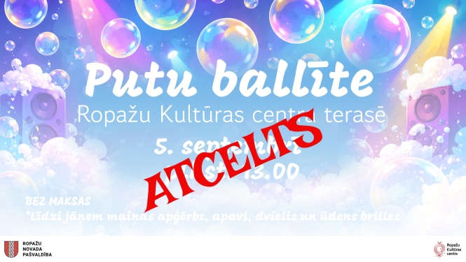 Putu ballīte Ropažos, afiša