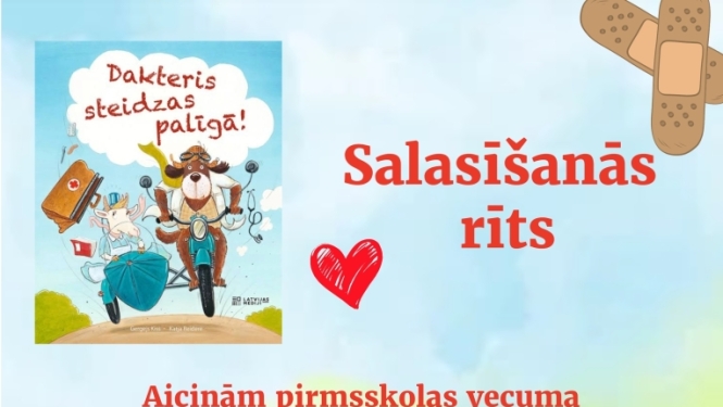 Salasīšanās rīts kopā ar pirmsskolas vecuma bērniem un viņu vecākiem, afiša