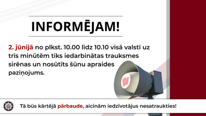 VUGD paziņojums par sirēnām
