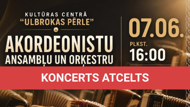 koncerts atcelts, afiša