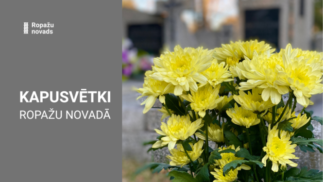 kapusvētki, ziedi kapsētā