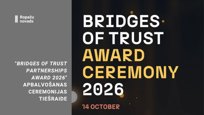 "Bridges of Trust" apbalvošanas ceremonijas tiešraide, afiša