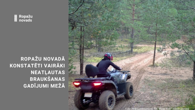Foto: Ekrānuzņēmums no SIA “Rīgas meži” videomateriāla