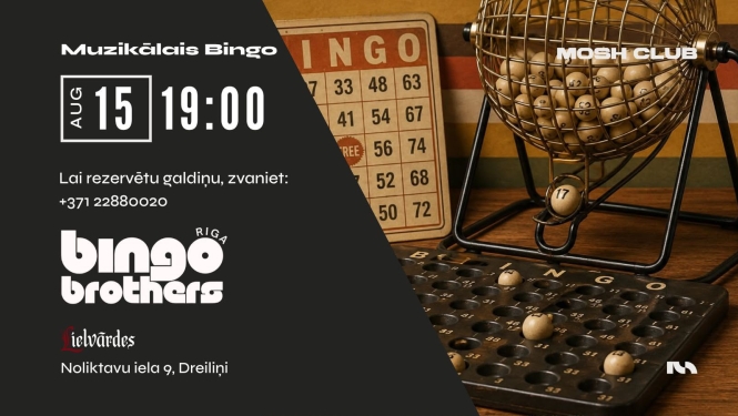 Bingo vakars, afiša
