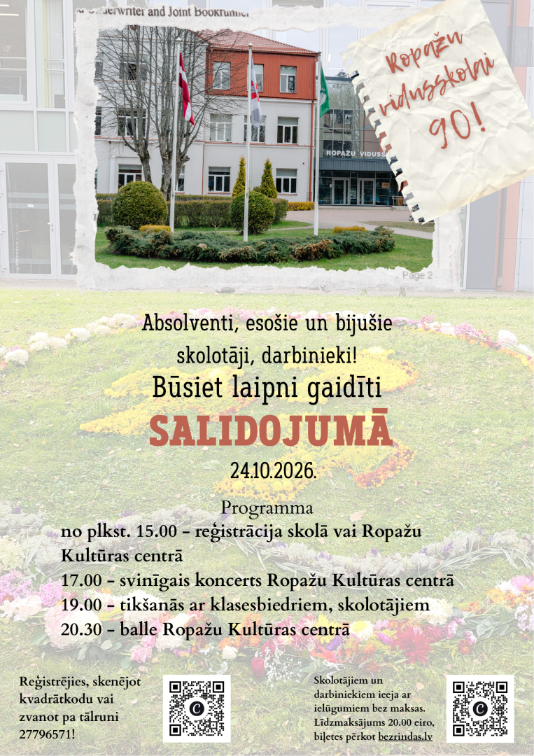 Ropažu vidusskolas salidojums
