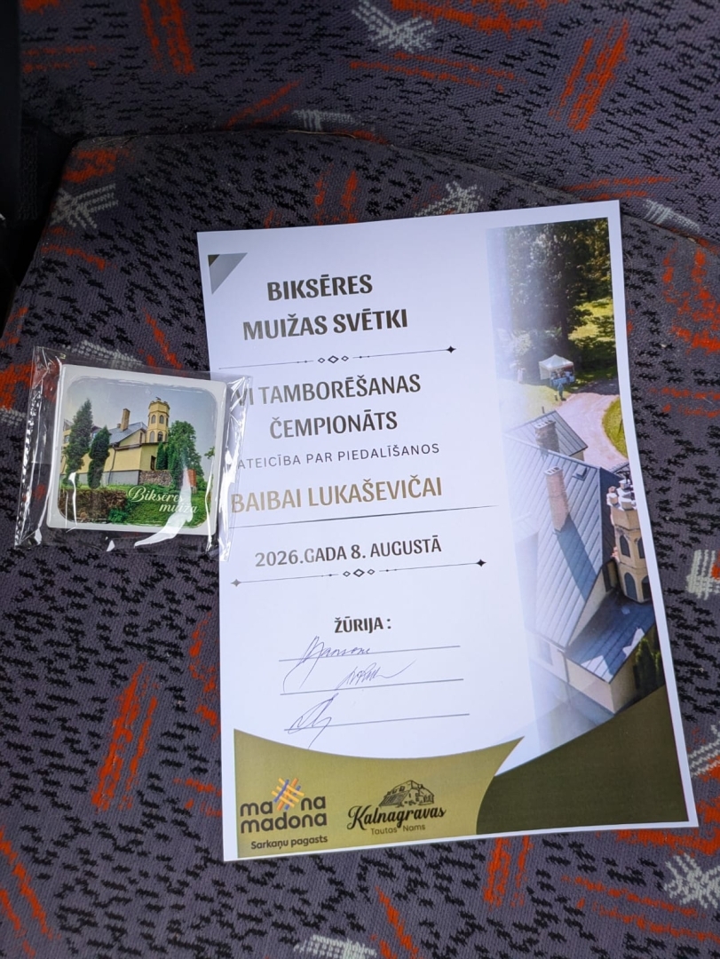 TLMS Madaras dalība tamborēšanas čempionātā 