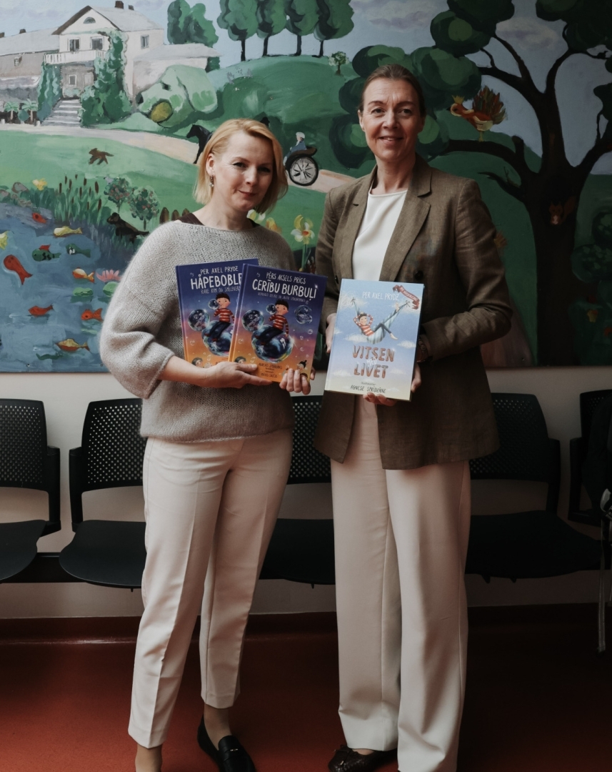 Norvēģijas Karalistes vēstniece Latvijā Ropažu vidusskolā