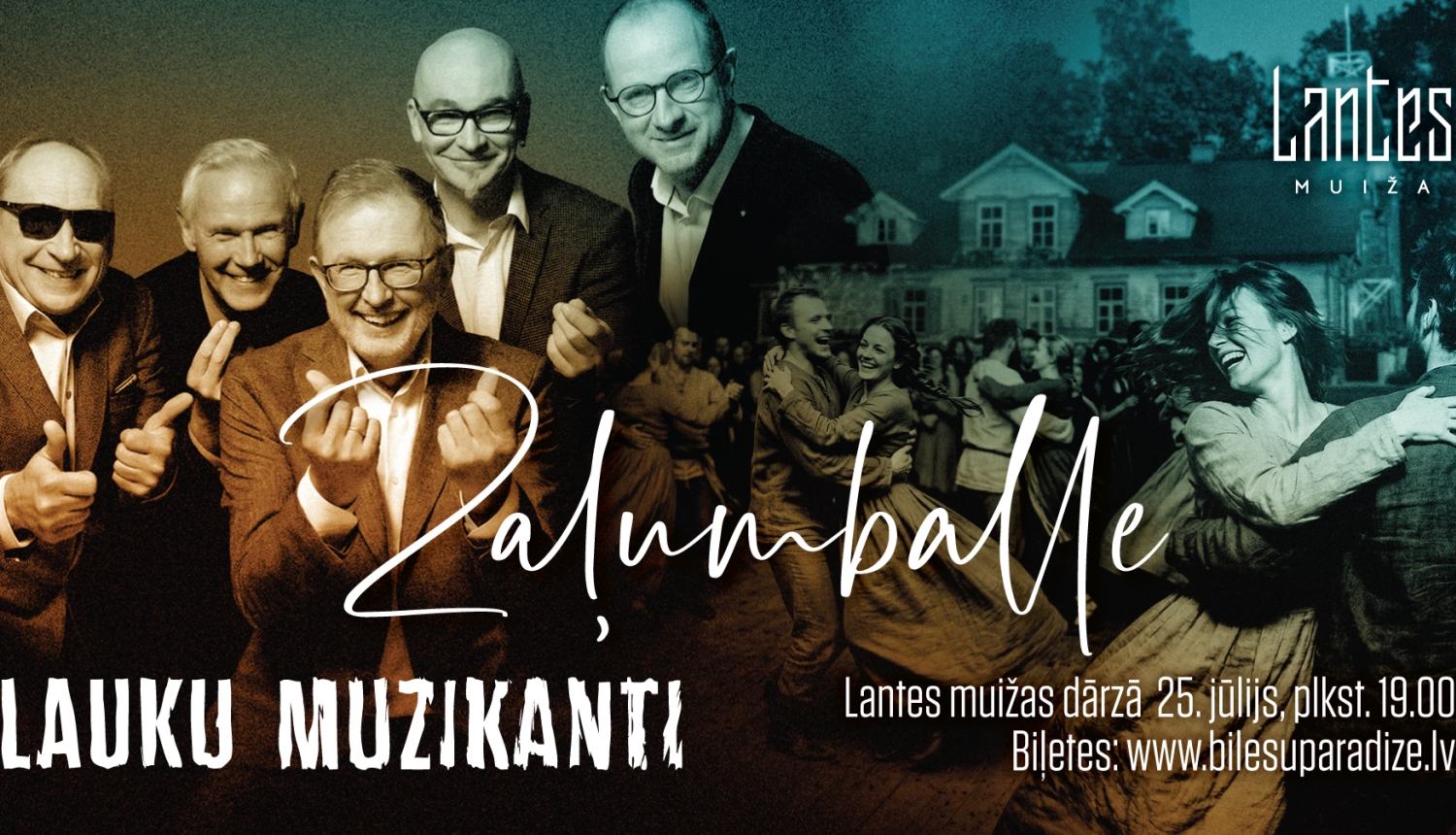 Zaļumballe Lantes muižā, afiša