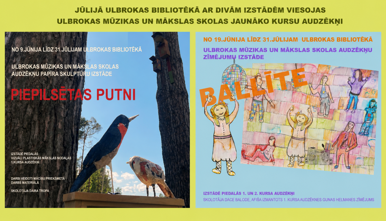 izstādes afišas