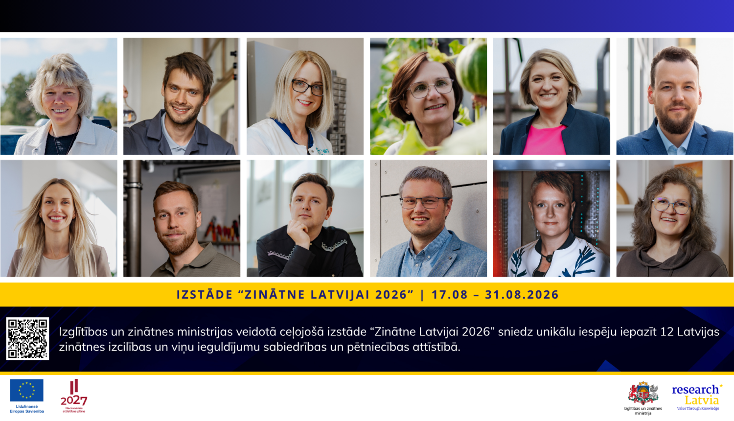 Zinātne Latvijai 2026, izstādes afiša