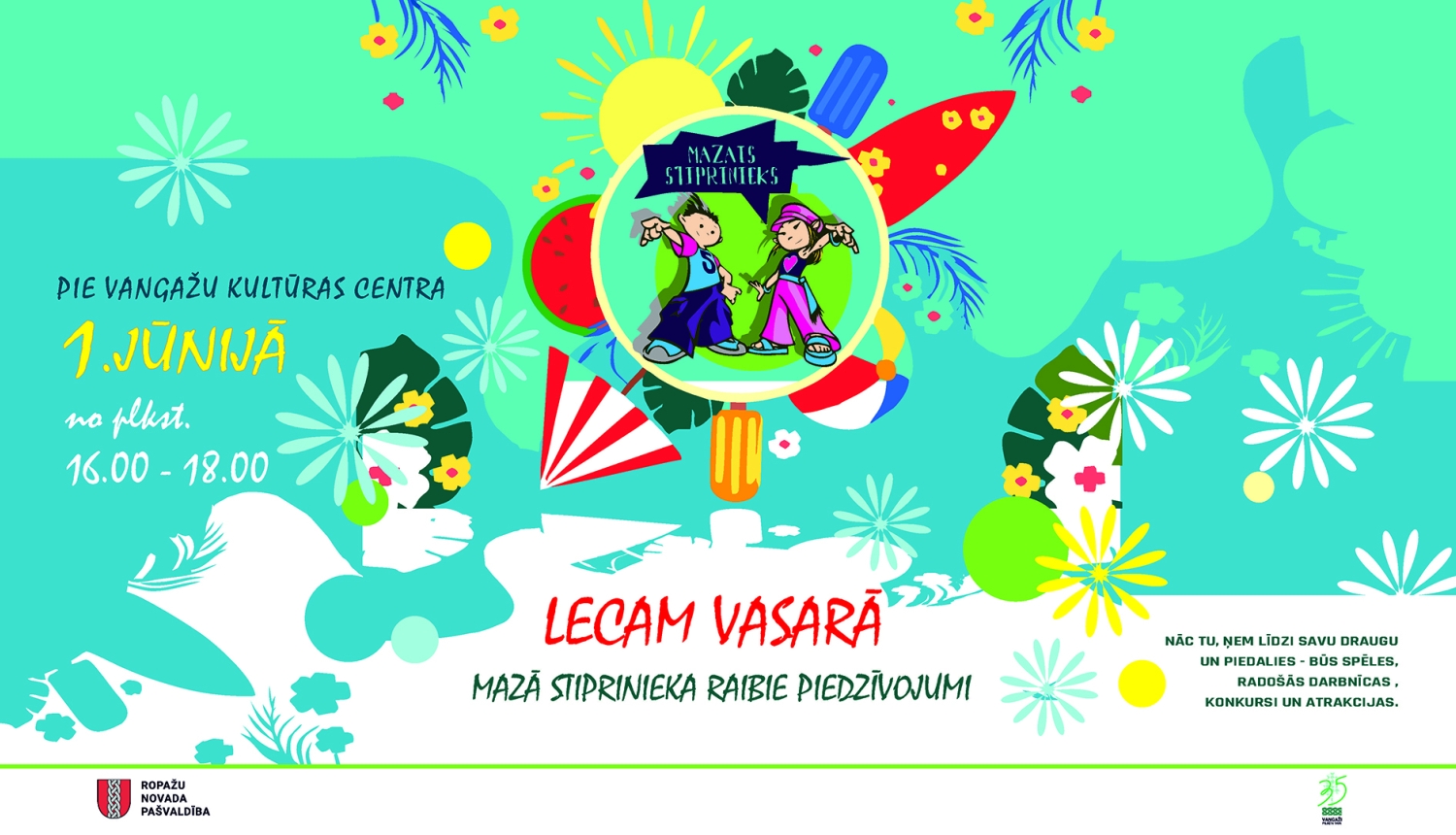 Lecam vasarā, afiša