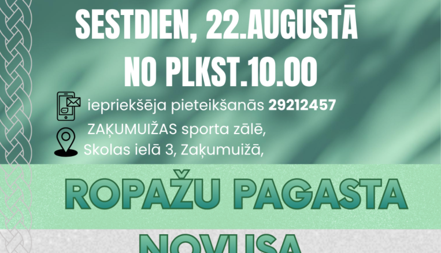 Dubultspēle novusā, afiša