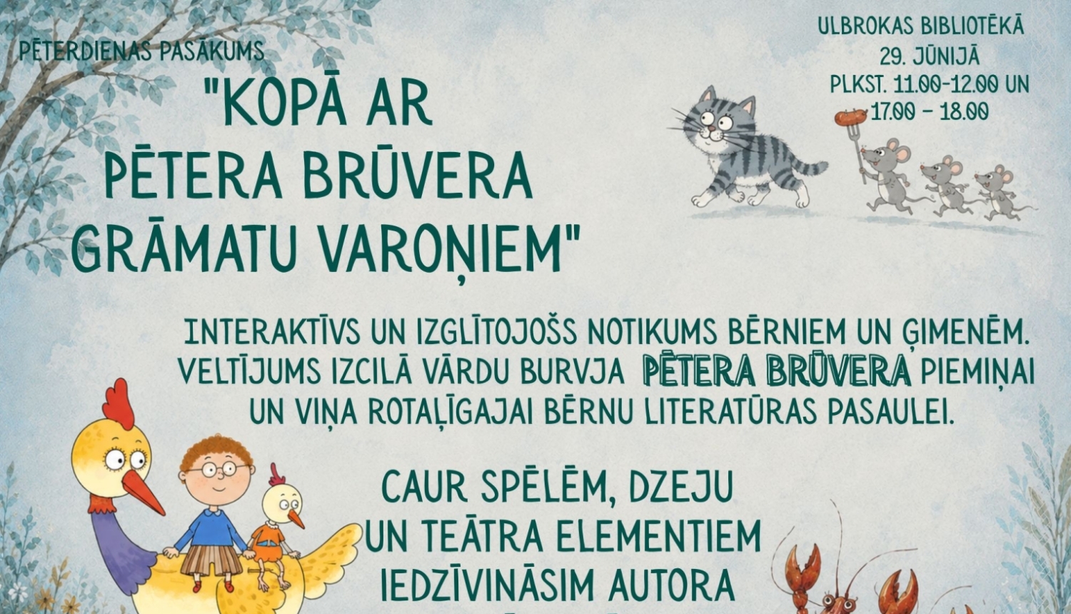 Pēterdienas pasākums Ulbrokas bibliotēkā