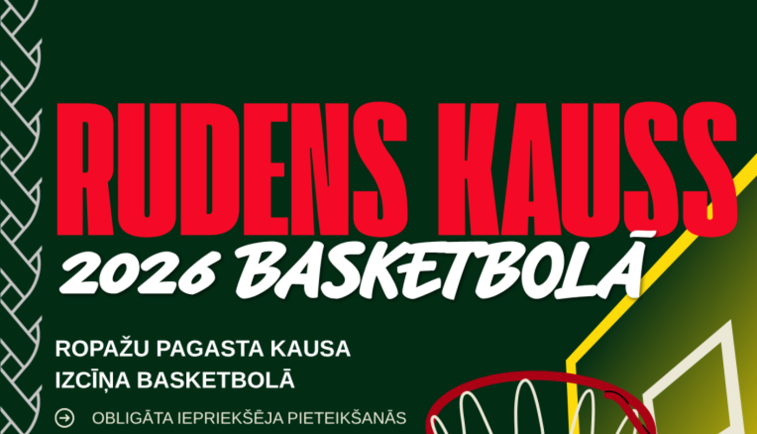 Rudens kauss basketbolā, afiša