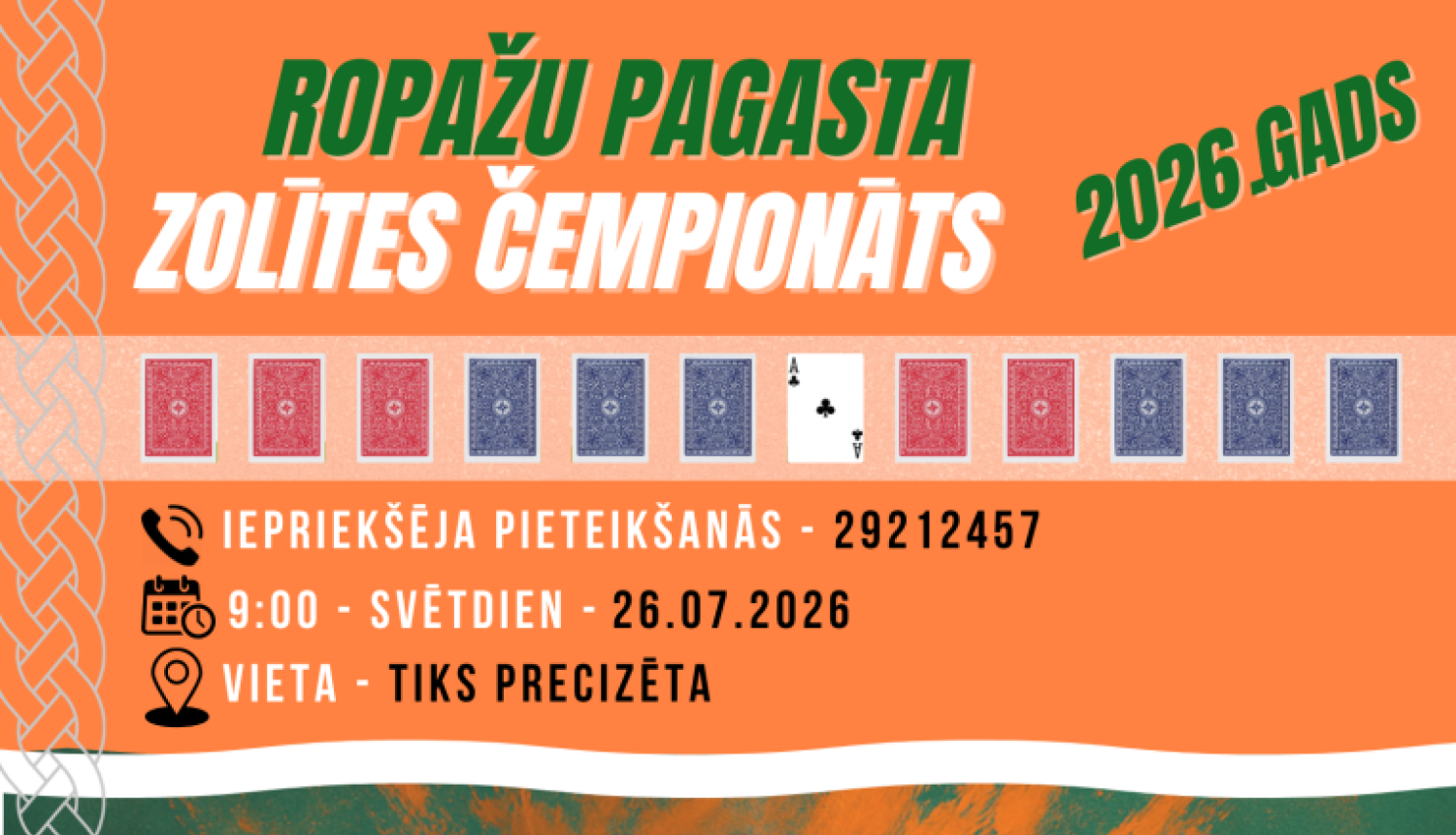 Ropažu pagasta 2026. gada čempionāts zolītes spēlē, 7. posms, AFIŠA