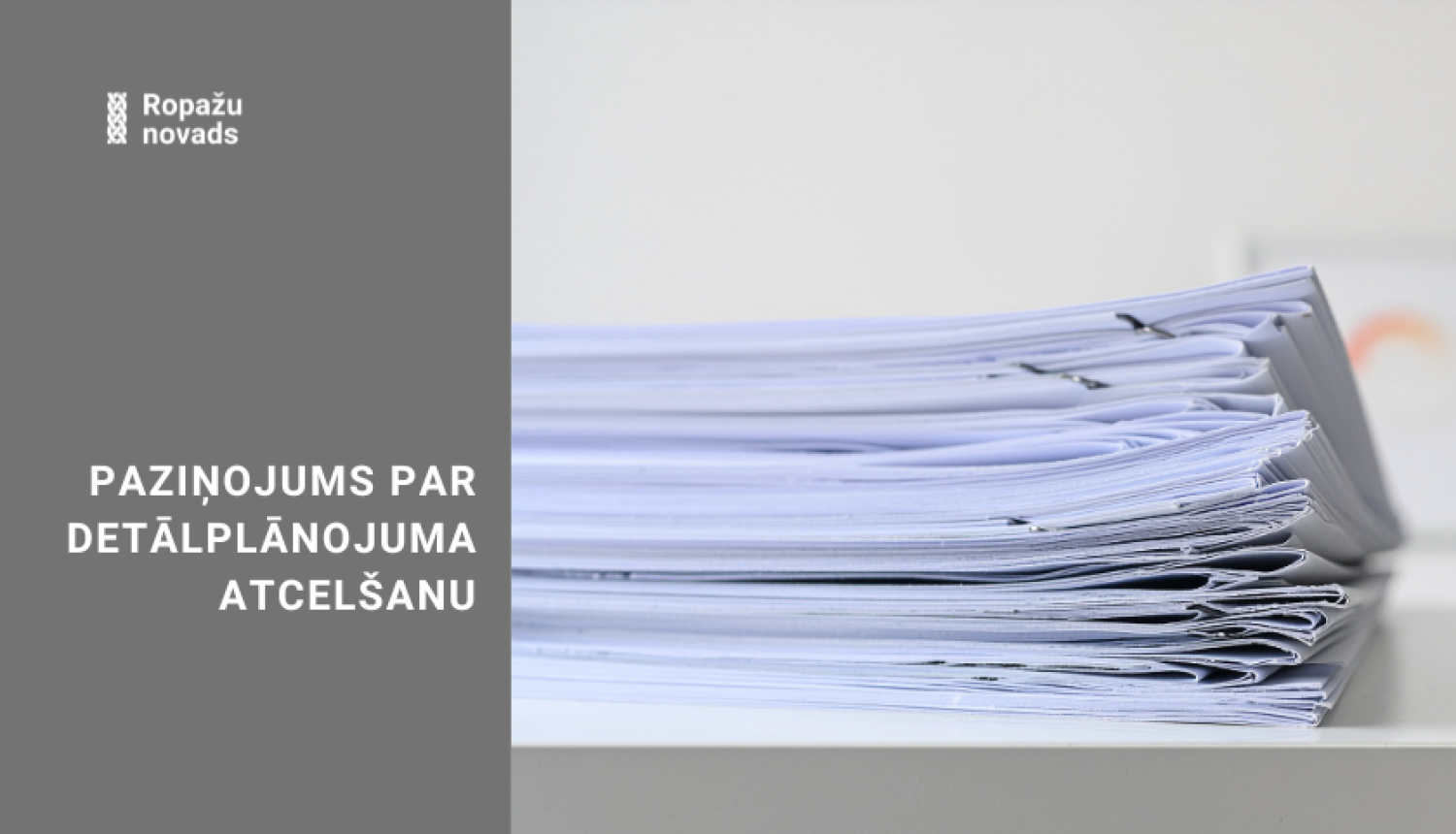 Paziņojums par detālplānojuma “Kalnavotiņi” atcelšanu