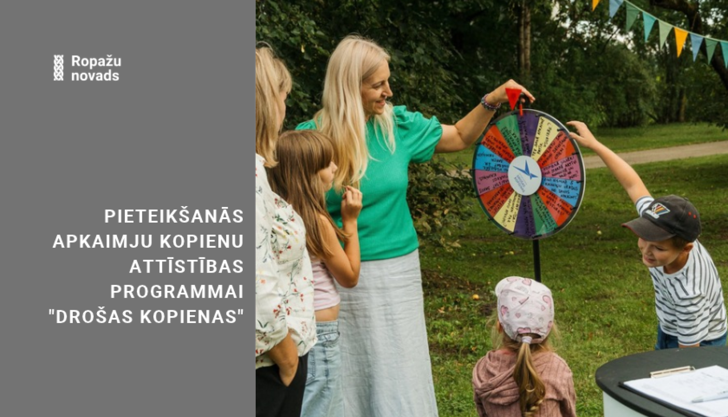 pieteikšanās apkaimju kopienu attīstības programmai “Drošas kopienas” 