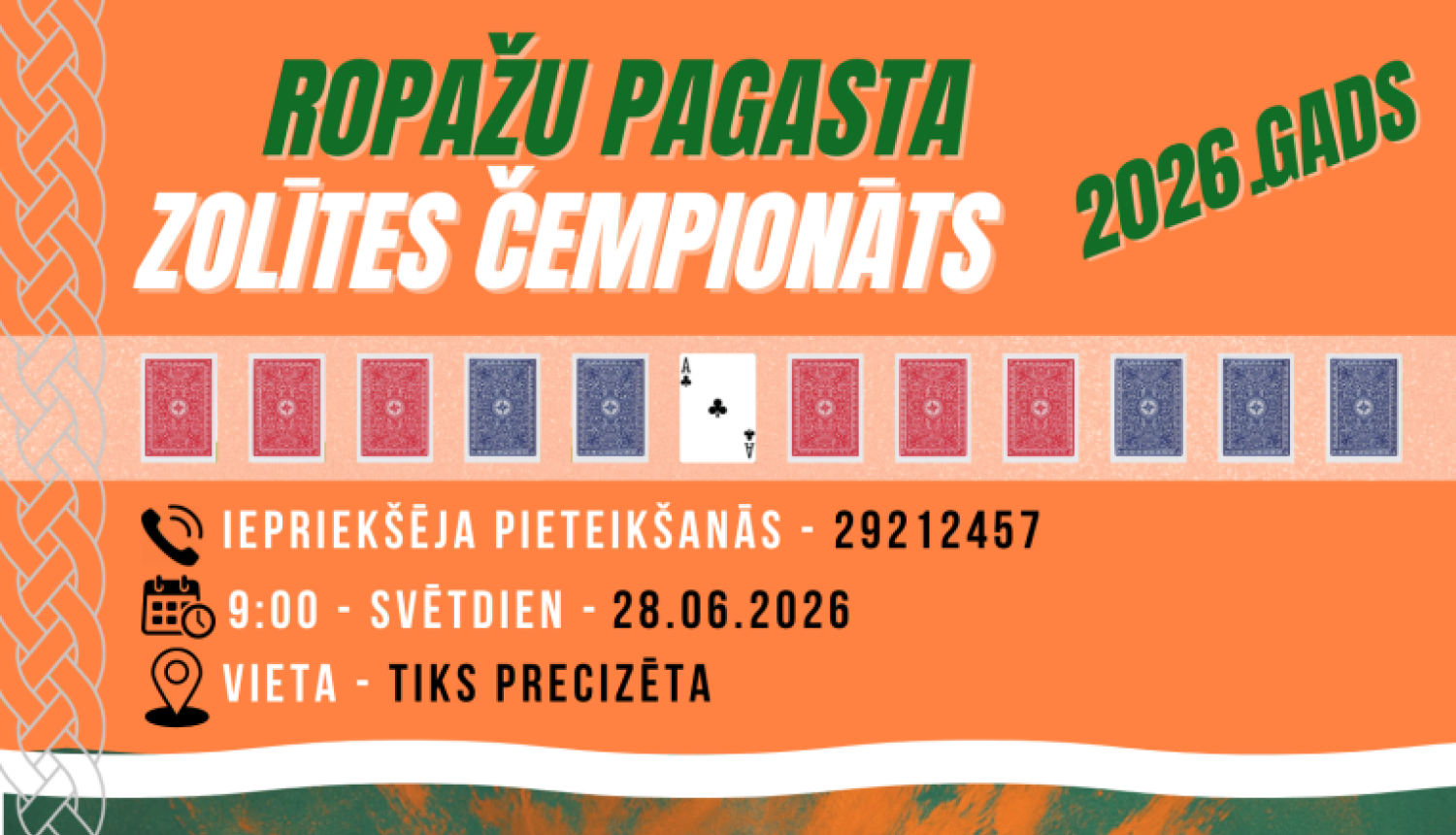 Ropažu pagasta 2026. gada čempionāts zolītes spēlē 6. posms , AFIŠA