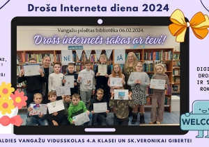 Droša interneta diena Vangažu bibliotēkā