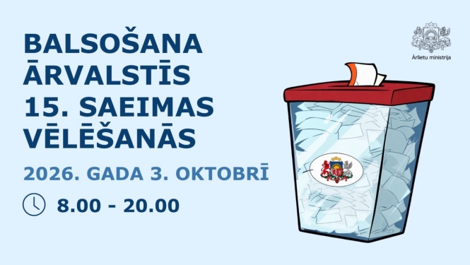 balsošana ārvalstīs 15. Saeimas vēlēšanās, afiša
