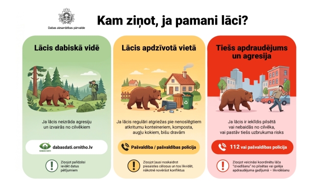 DAP informācija par lāčiem 