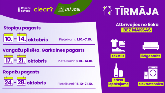 Akcija "Tīrmāja", afiša