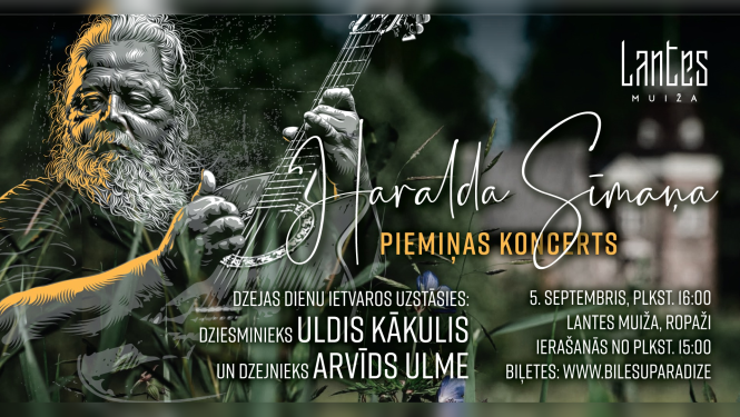 Dzejas dienu koncerts Haralda Sīmaņa piemiņai, afiša