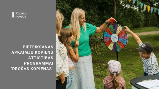 pieteikšanās apkaimju kopienu attīstības programmai “Drošas kopienas” 