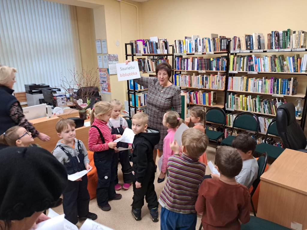 Aktivitāšu cikls "Esi aktīvs Sauriešu bibliotēkas apmeklētājs!