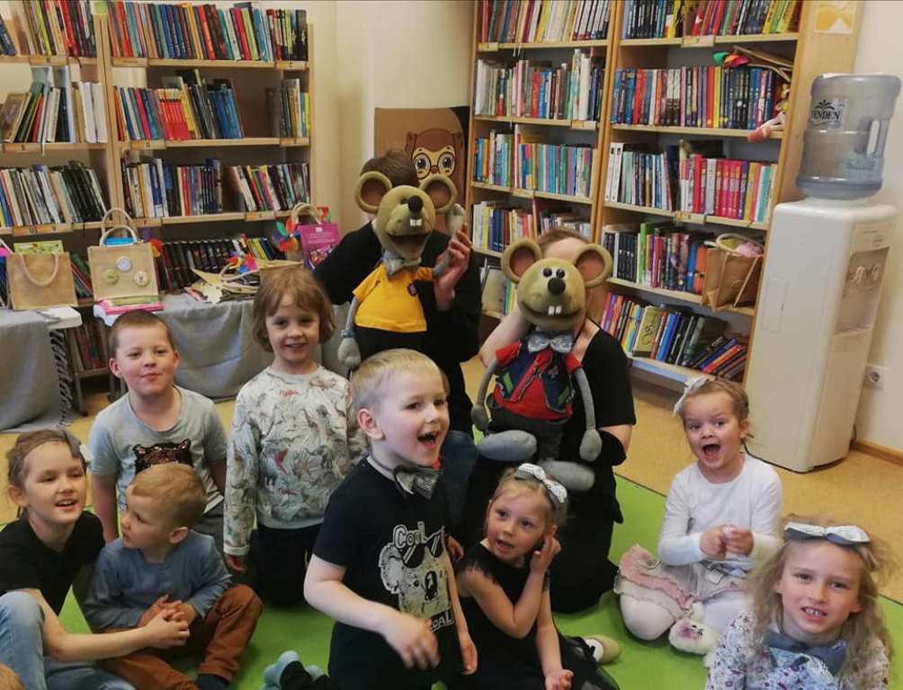 Koko un Riko skoliņa Ropažu bibliotēkā