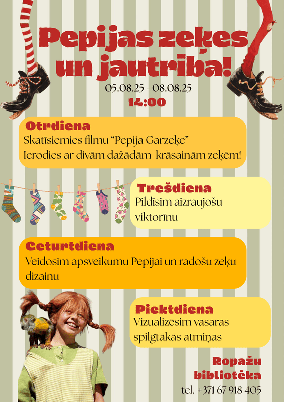 pepijas zekes un jautrība