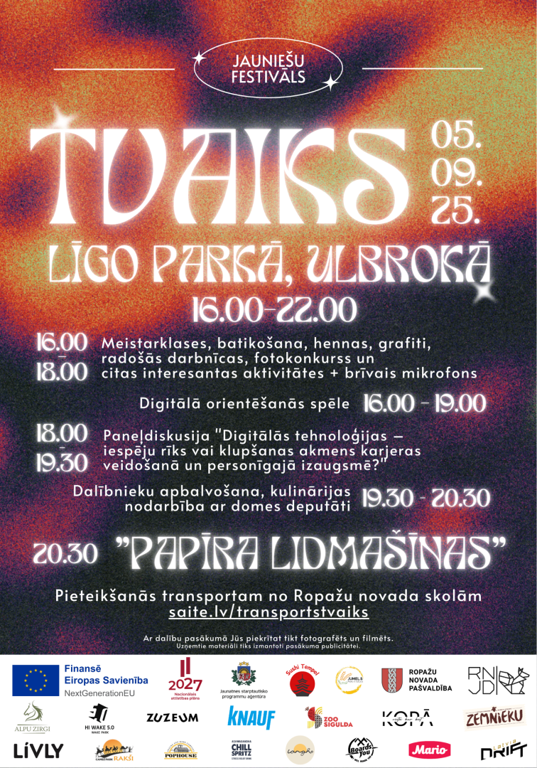 tvaika afiša krāsaina