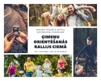 Ģimeņu orientēšanās rallijs ciemā