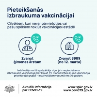 Pieteikšanās izbraukuma vakcinācijai cilvēkiem, kuri nevar pašu spēkiem nokļūt vakcinācijas iestādē