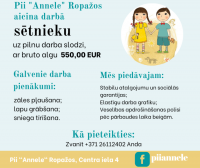 PII "Annele" aicina darbā sētnieku
