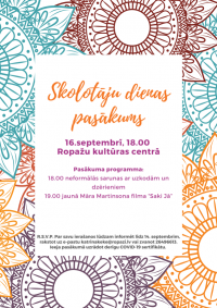 Īpašs pasākums par godu Starptautiskajai skolotāju dienai